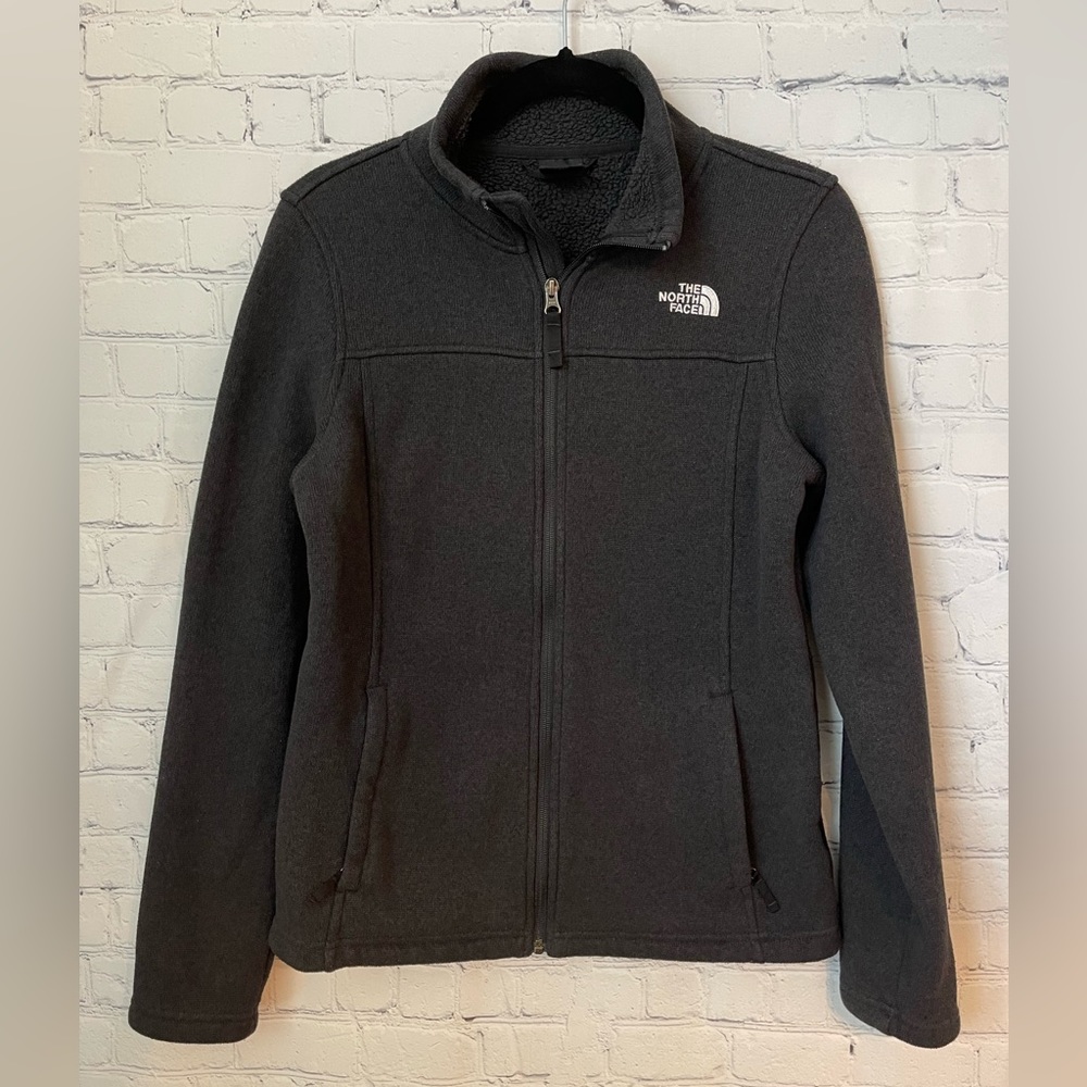 The North Face Maggy sweater fleece jacket size medium black